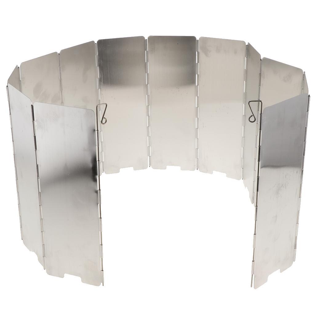 Camp Stove Windscreen, Folding Windproof Shield for Camping, Backpacking, Outdoor Cooking | Gas, Propane, and Butane Canister
