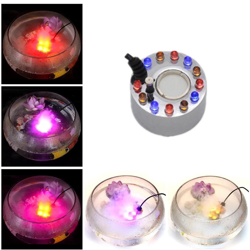 Máy Phun Sương Tạo Phun Sương Tạo Ẩm Hình Ếch Con Vòi Phun Nước Ao Sương Mù Máy Atomizer Máy Tạo Độ Ẩm Không Khí Với 12 Đèn LED Đổi Màu Phích Cắm US
