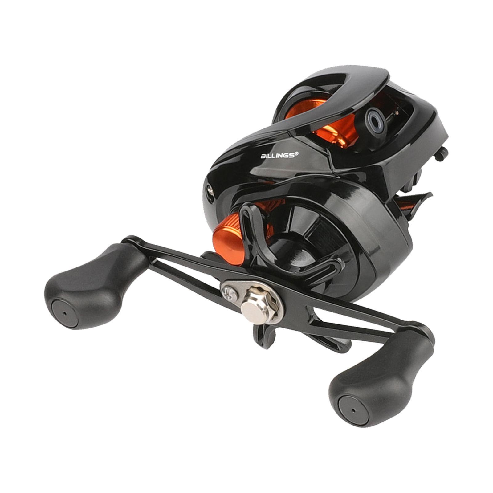 Powerful High Speed Fishing Reels 6.3:1 5+1 BB Baitcaster Fishing Reels Left