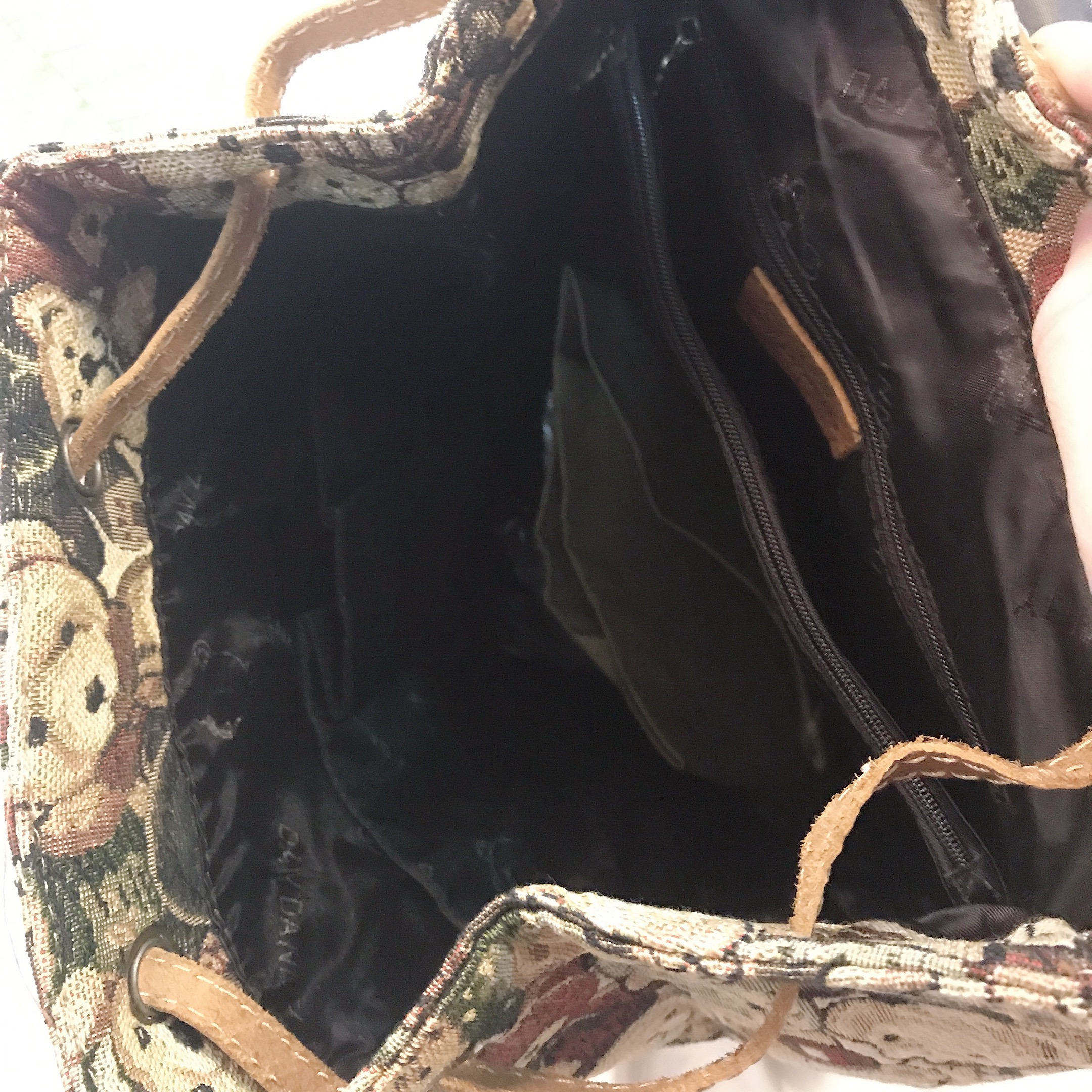 Balo thời trang 2 móc thêu gấu siêu xinh - DD146O859