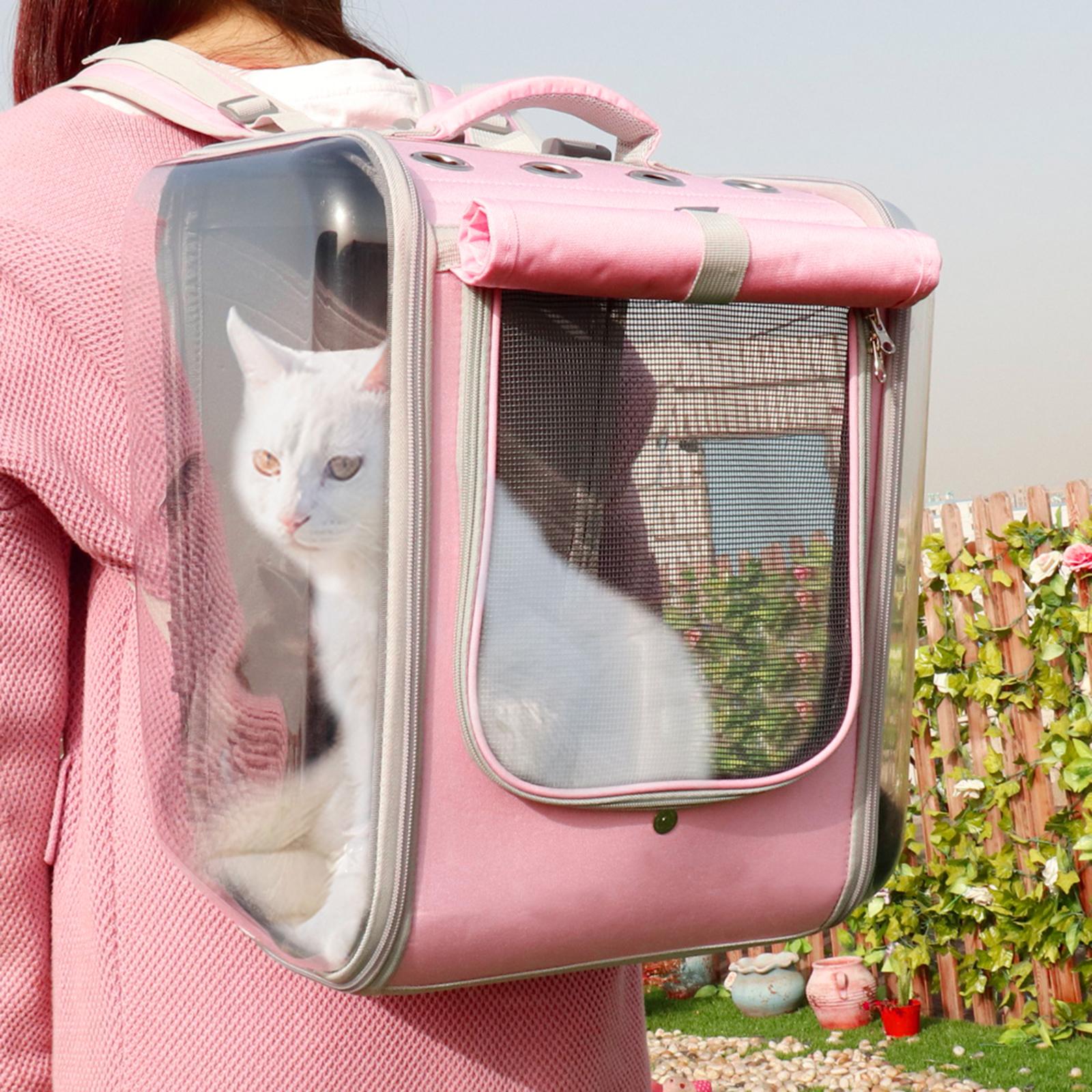 Pet Carrier Backpack Cat Dog Breathable Carry Bag for Outdoor Travel