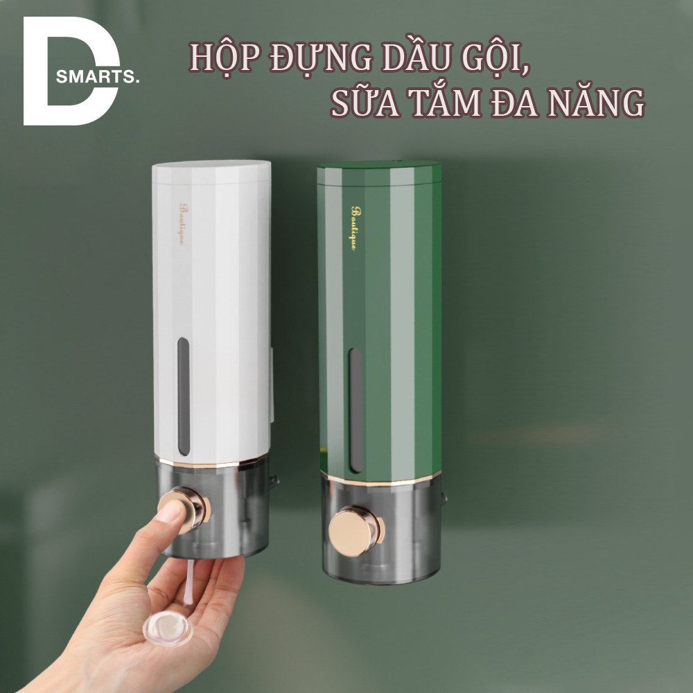 Hộp đựng sữa tắm dầu gội nước rửa tay chất liệu ABS gắn treo tường tiện lợi