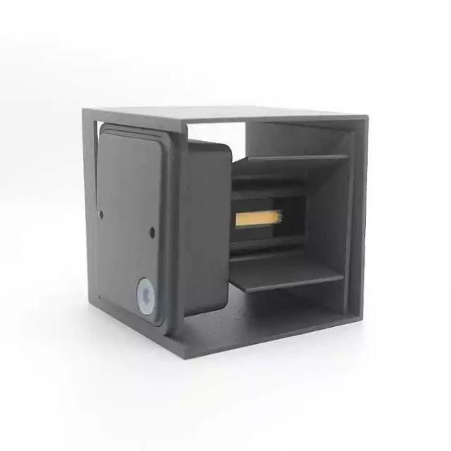 Đèn led gắn tường Đèn tường led hình vuông để ngoài trời, điều chỉnh được góc chiếu, chống nước B9013