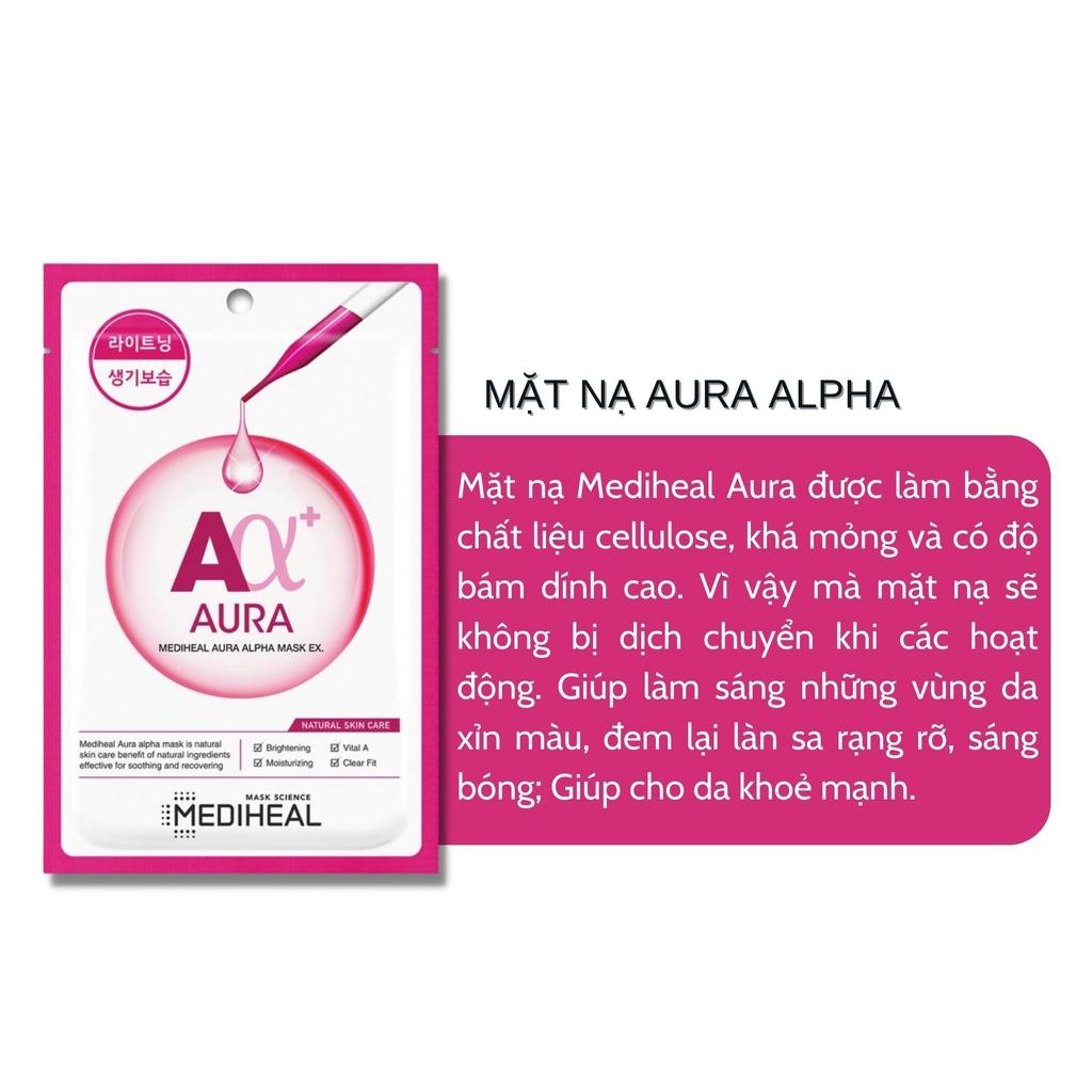 Mặt Nạ Mediheal Aura Alpha Mask Giúp Cấp Ẩm Mờ Thâm Sạm 23ml