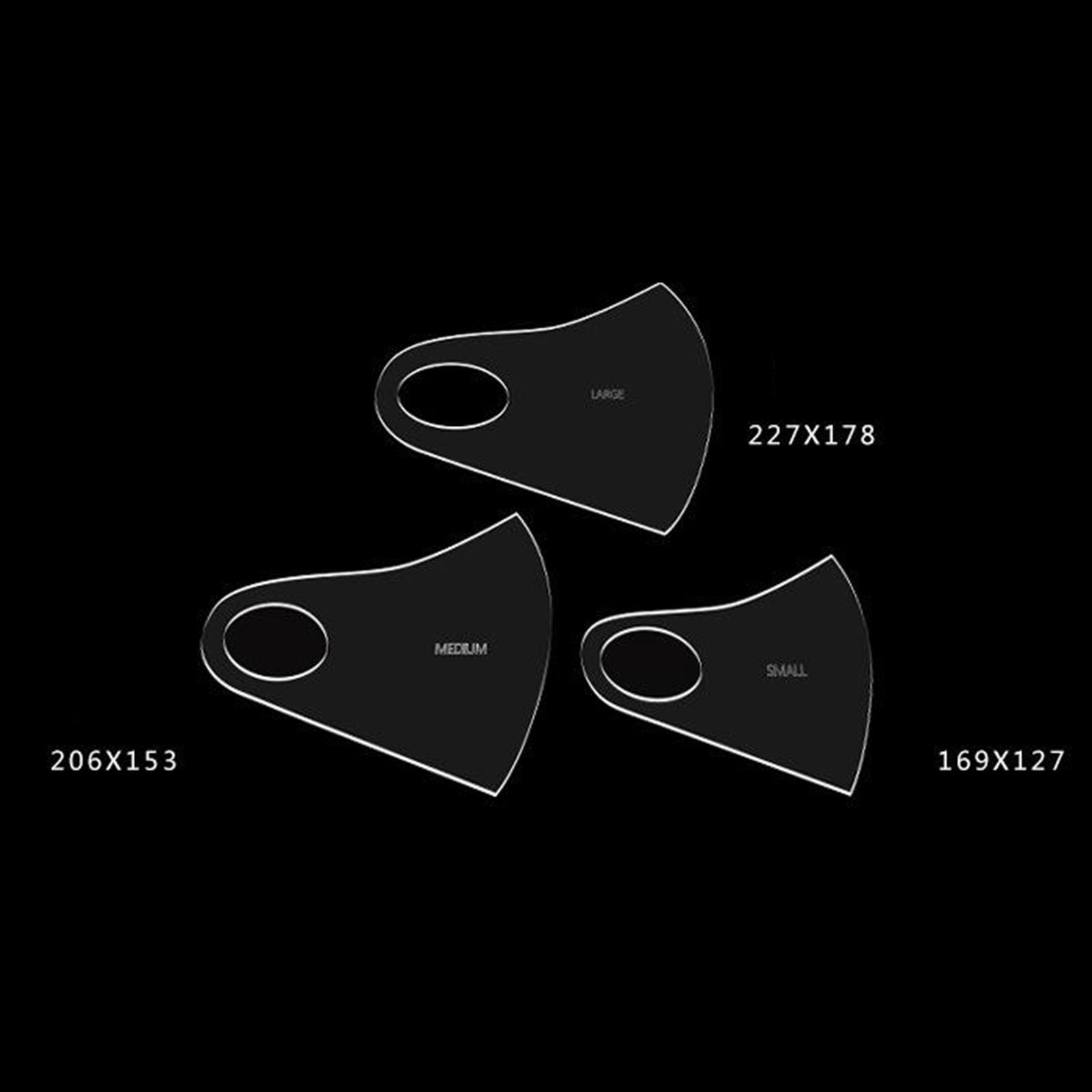 1 Set Acrylic Face Mask Template, Transparent Sewing Guide, Professional Mask Making Clear Template, Various Size - 3 Types