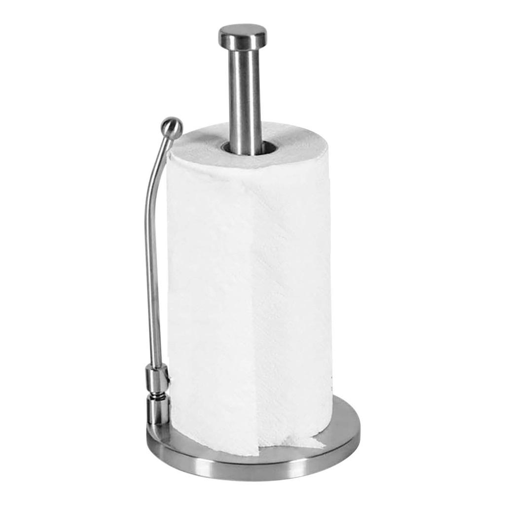 Hot Sell Paper Towel Holder Stainless Steel Vertical Paper Roll Holder For Kitchen Countertop Bathroom Kitchen Roll Paper Holder