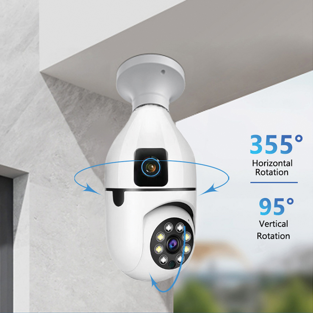 (MẪU MỚI) CAMERA YOOSEE BÓNG ĐÈN 2 MẮT QS211 FHD XEM 2 KHUNG HÌNH, HÌNH ẢNH SẮC NÉT, QUAY ĐÊM CÓ MÀU - HÀNG CHÍNH HÃNG