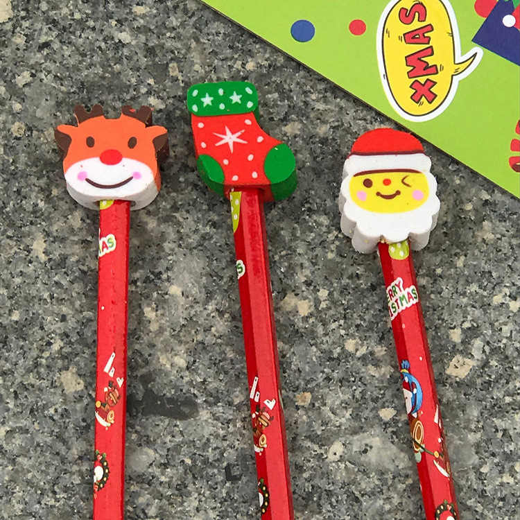 Set bút chì gỗ kèm tẩy NOEL