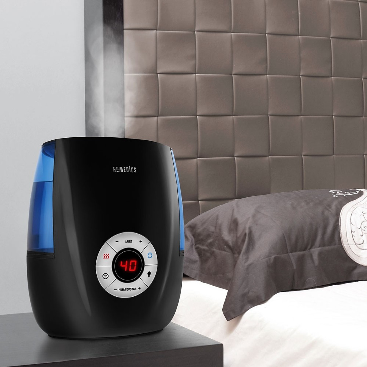 Máy Tạo Độ Ẩm USA Siêu Âm Khử Khuẩn TotalComfort Deluxe HoMedics UHE-WM68 Chuyên Nnghiệp , Cài Đặt Lựa Chọn Độ Ẩm Trong Phòng, Hàng Nhập Khẩu Chính Hãng