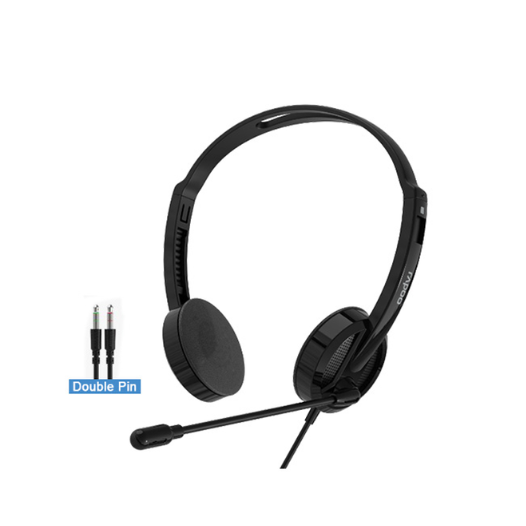 Tai nghe có dây Rapoo H102 - Jack 3.5mm - Có Mic - Hàng Chính Hãng