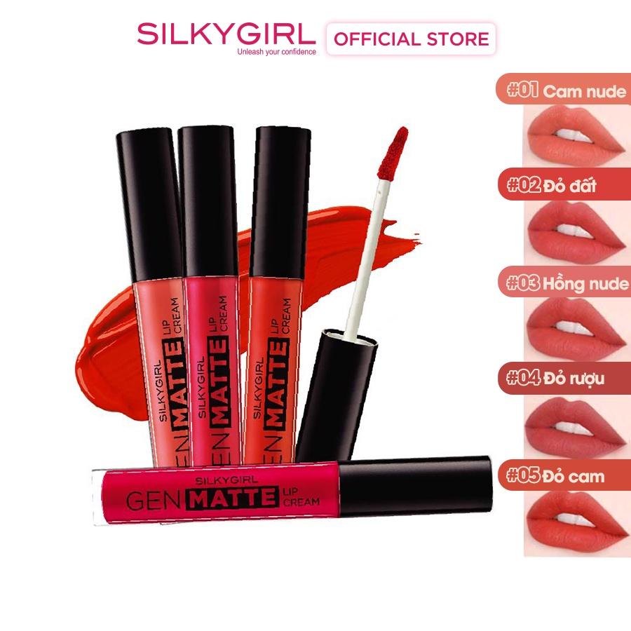 Son Kem Lì Nhẹ Môi Cấp Ẩm Silkygirl Gen Matte Lip Cream 3.8ml