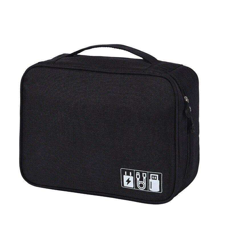 Travel Cable Bag Portable Digital USB Gadget Organizer Charger Wires Cosmetic Zipper Waterproof Storage Pouch kit Case Supplies