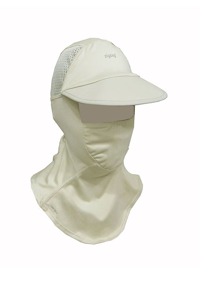 Nón khẩu trang chống nắng UPF50+ kem Zigzag MAS00305