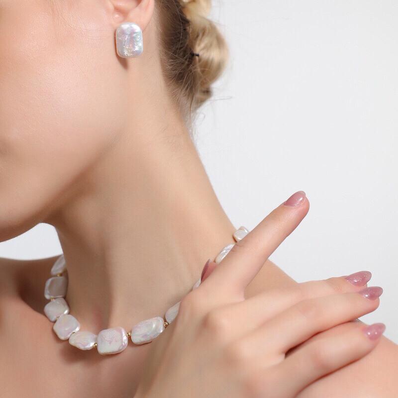 Bộ Trang Sức Bạc 925 Thời Trang - Trường Thịnh Ngọc Trai