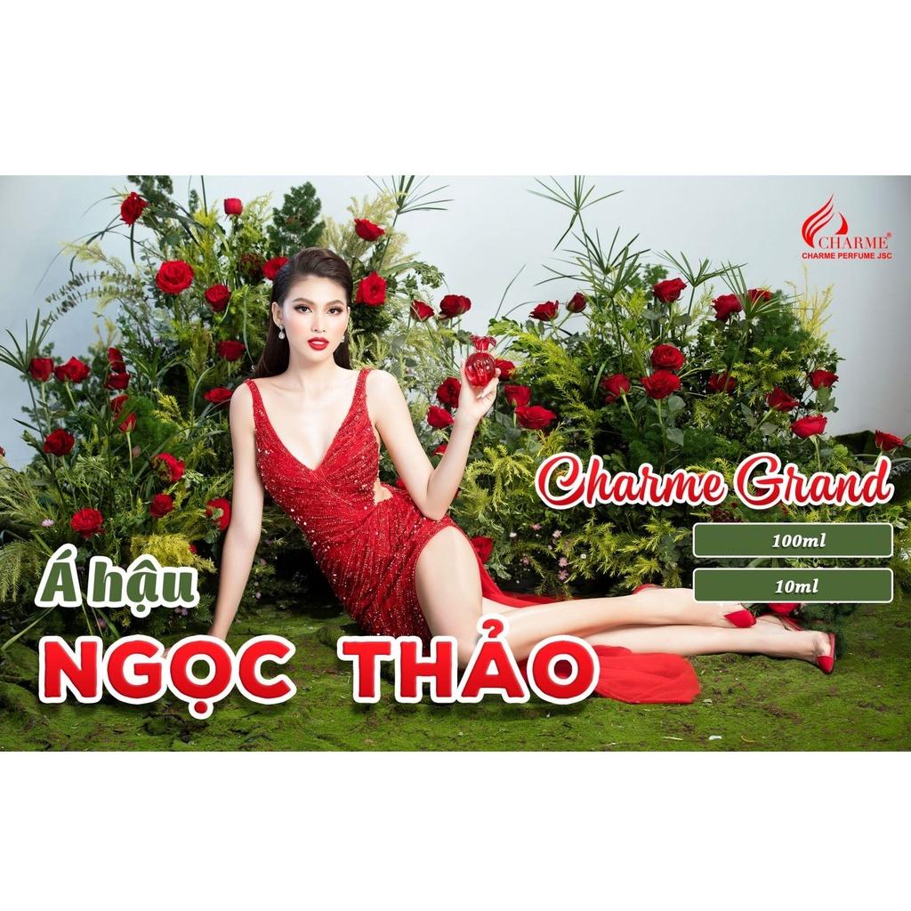 Nước hoa nữ cao cấp, Charme Grand, lưu hương lâu, hương hoa cỏ nhẹ nhàng, nữ tính, 100ml