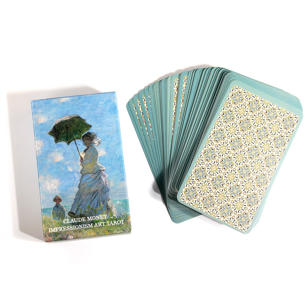 [Size Gốc] Bộ Bài Tarot Claude Monet Impressionism Art 78 Lá Bài Tặng Đá Thanh Tẩy