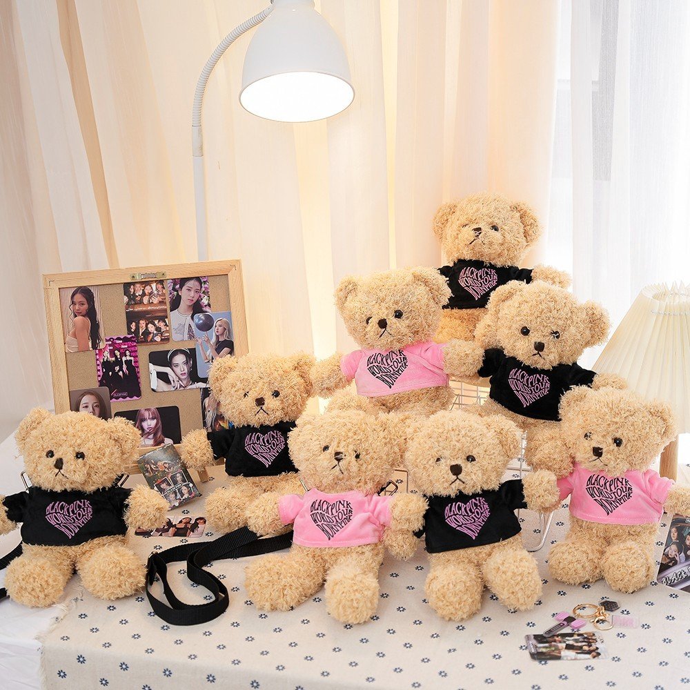 Gấu Bông Teddy MonPink Đu Concert BlackPink Cao Cấp Memon