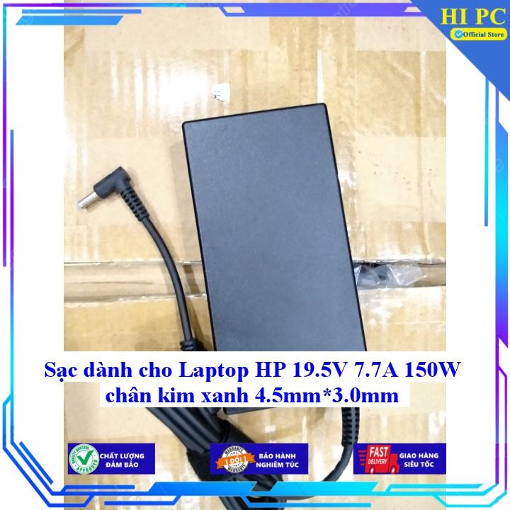 Sạc dành cho Laptop HP 19.5V 7.7A 150W chân kim xanh 4.5mm*3.0mm - Kèm Dây nguồn - Hàng Nhập Khẩu