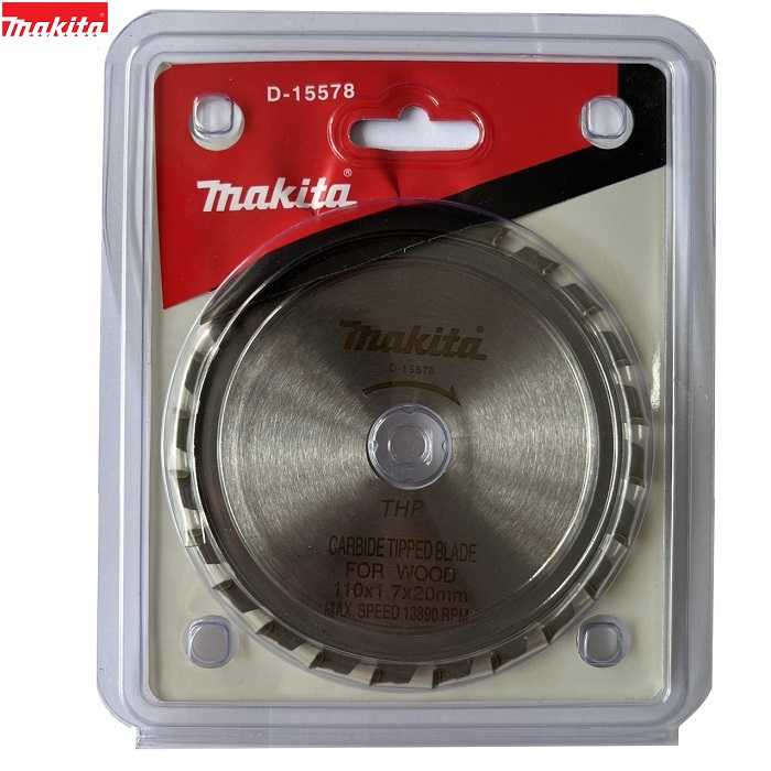 Đĩa cưa gỗ hợp kim Makita ø110 x 24t x 20mm D-15578 - Hàng Chính Hãng