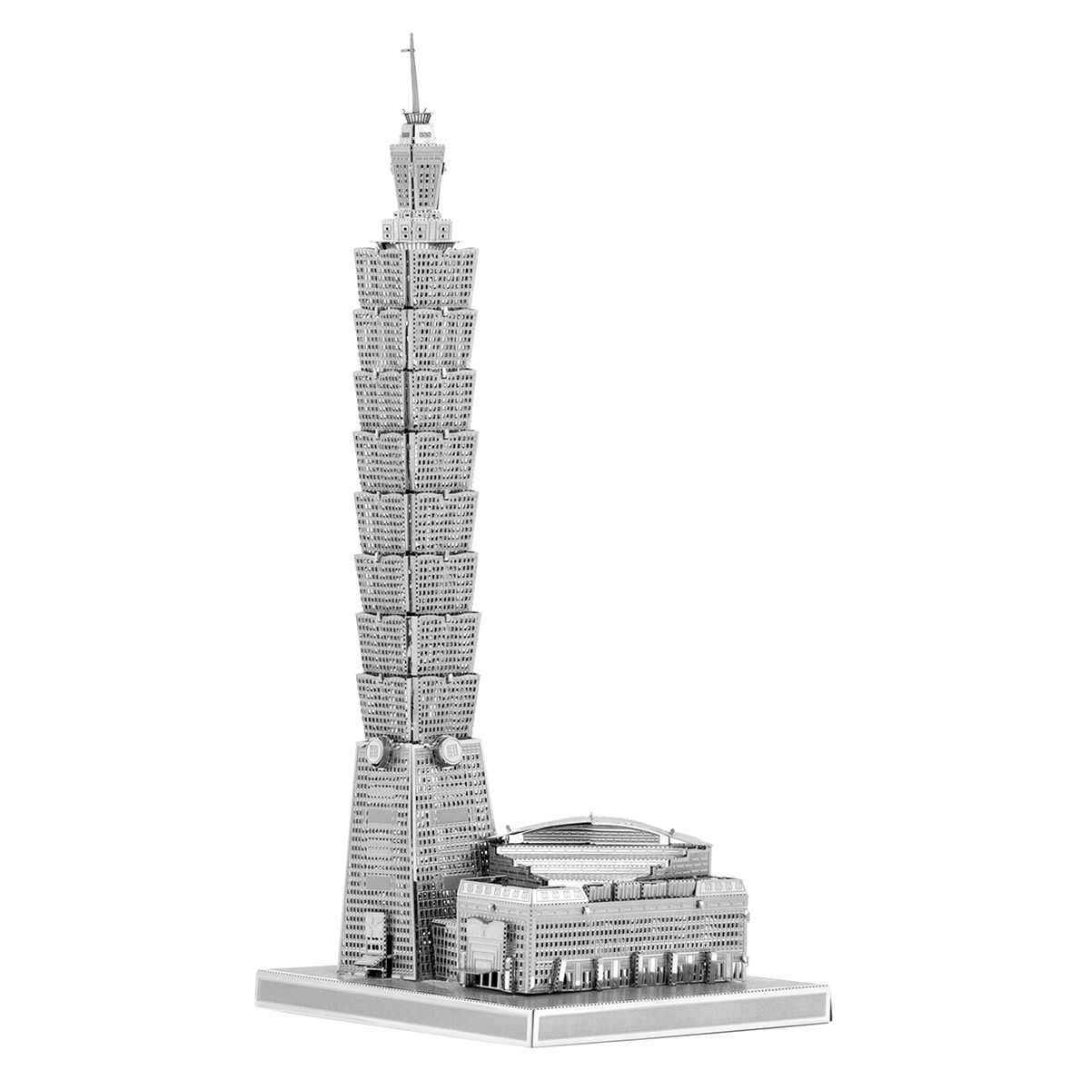 Mô Hình Kim Loại 3D Tự Lắp: Tháp Taipei 101 (Đài Loan) - Mô Hình Giải Trí - Xả Stress, Mô Hình Sưu Tầm, Mô Hình Trang Trí, Quà Tặng Mô Hình