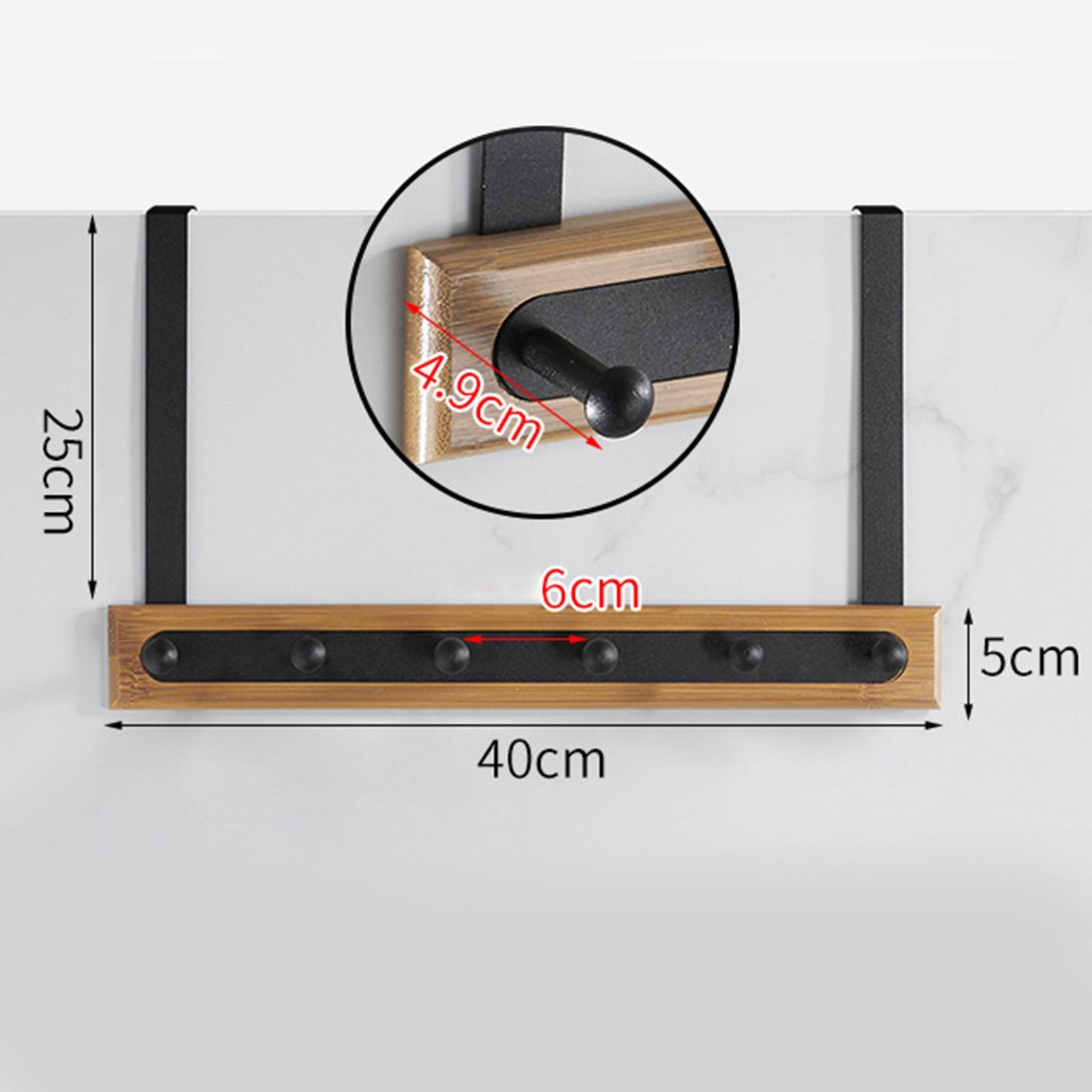 Over Hook Behind Back of Door Organizer Hooks Over Door Towel Rack Bathroom Home Organizer for Hanging Coat Handbag Hat Robe Towels,