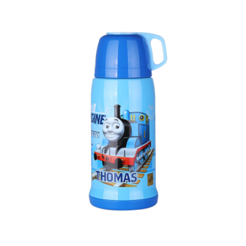 Bình nước giữ nhiệt nắp ly hình xe lửa Thomas màu xanh dương cho bé trai  - ST52003