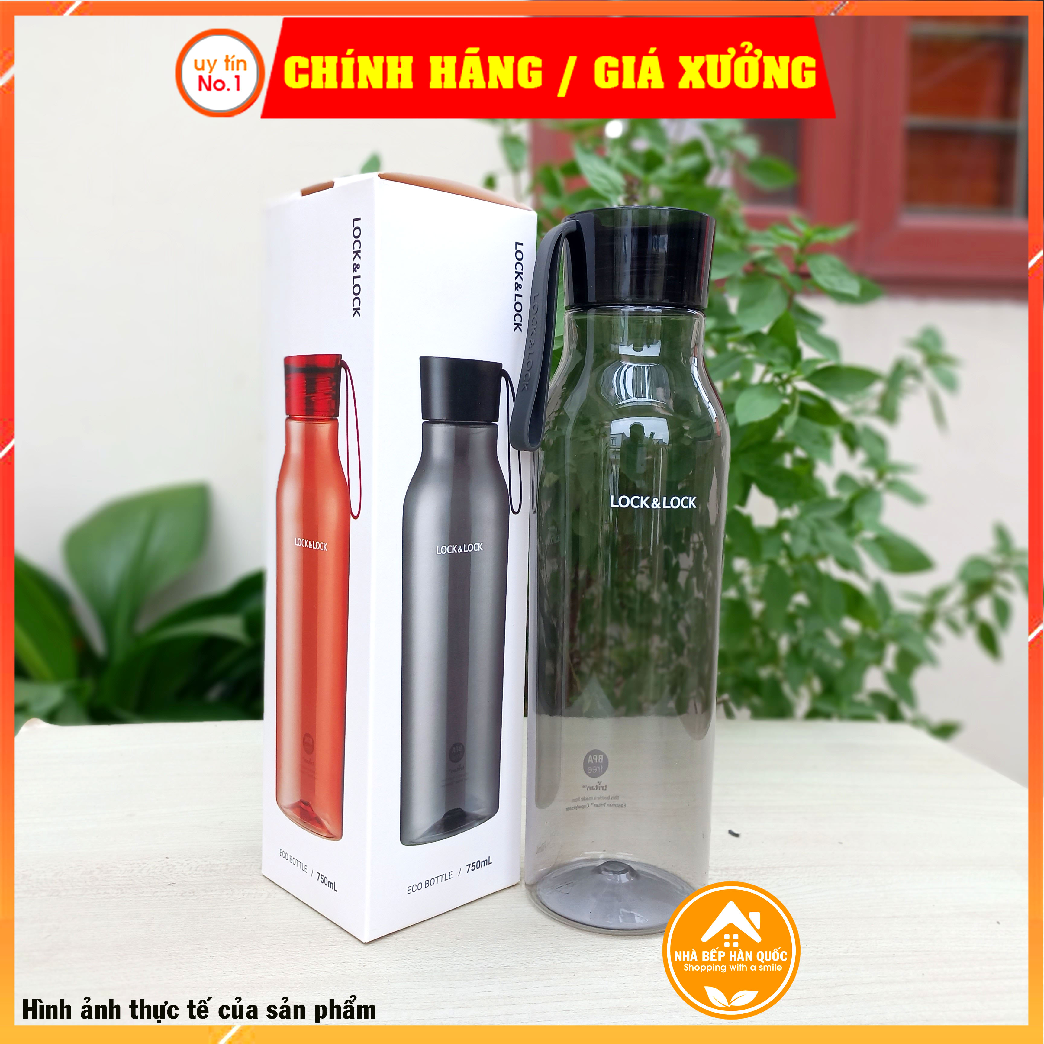 Bình nước Lock&amp;Lock Eco Bottle ABF664 750ml nhựa Tritan