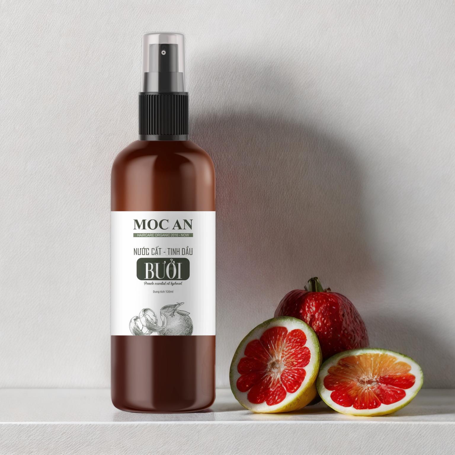 Nước Chưng Cất Tinh Dầu Vỏ Bưởi Xanh Mộc Ân Haircare