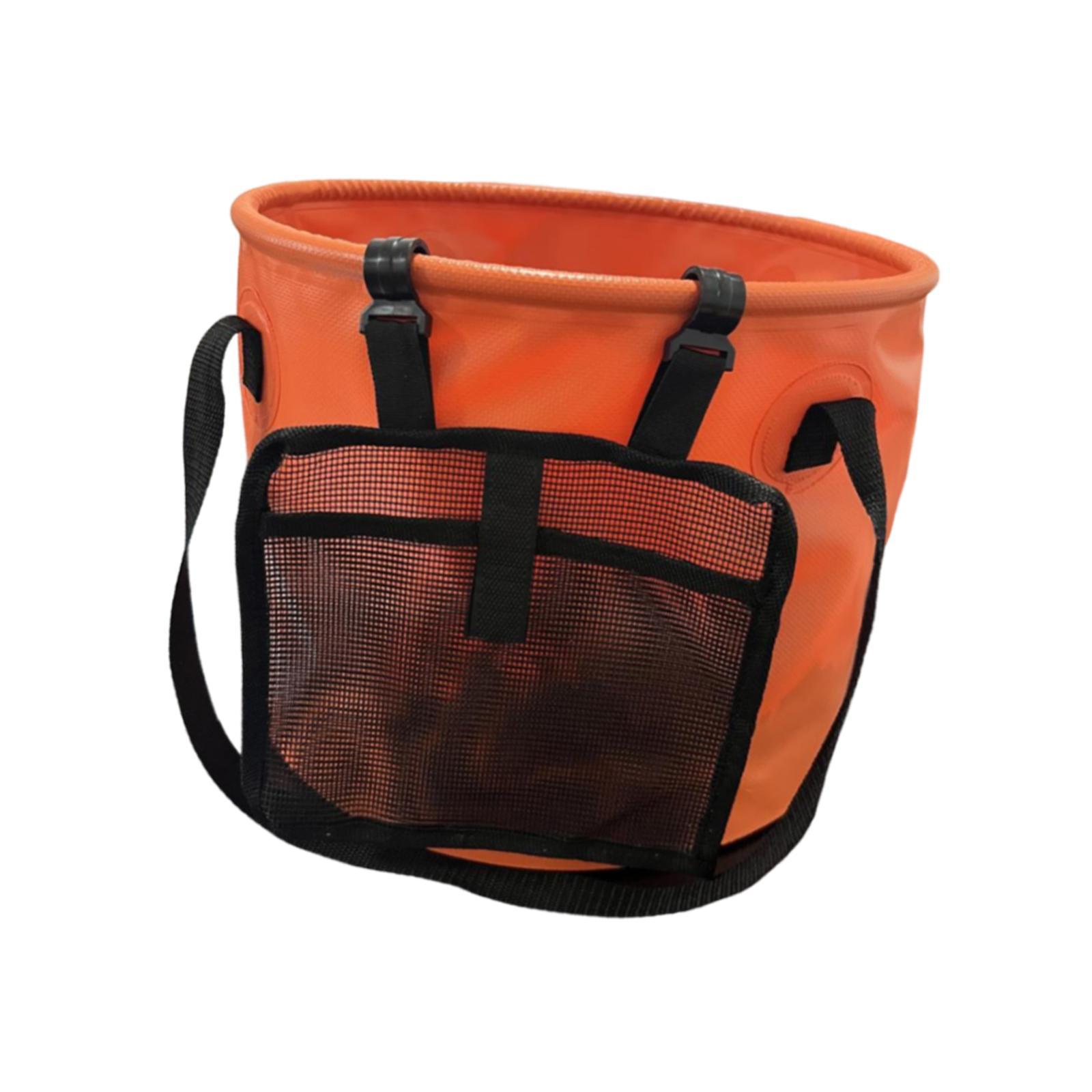 Collapsible Bucket Water Container Basin Pail 28L, Multifunctional Folding Water Storage Bucket, Collapsible Wash Basin for Fishing Travelling