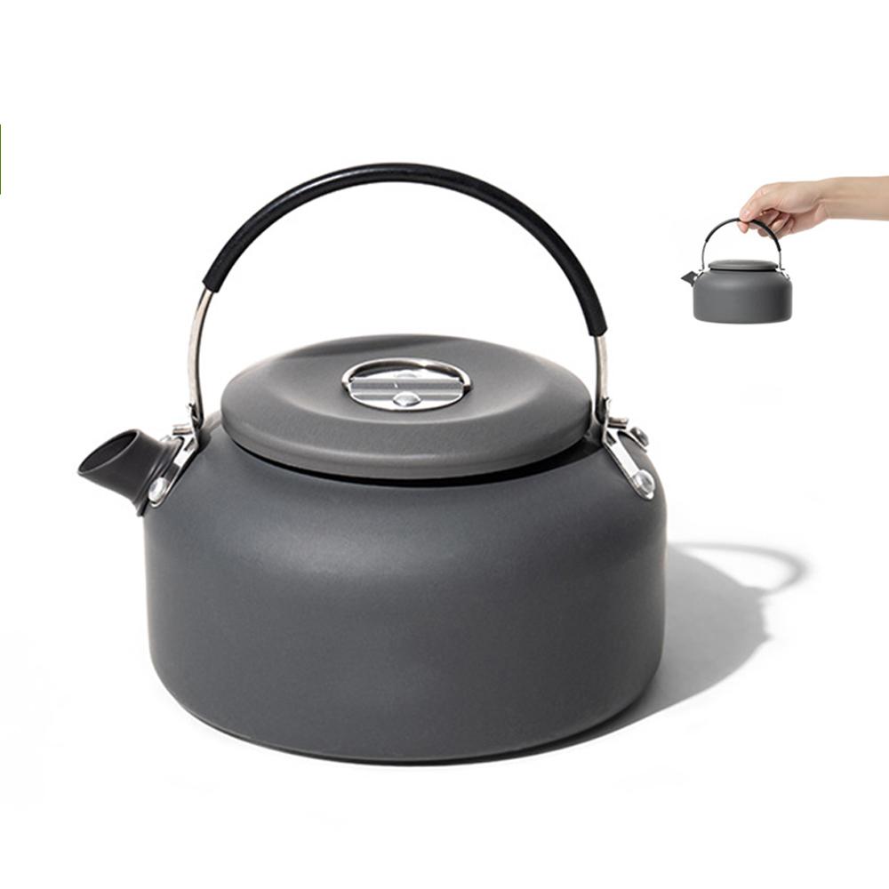 0.8L/1.4L Outdoor Lightweight Aluminum Teapot Kettle Coffee Pot for Camping Hiking Backpacking
