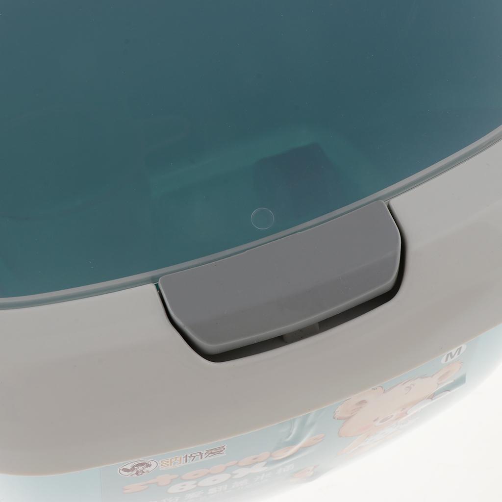 2 Pcs Kitchen Rice Grain Snack Container Case Storage Box Blue and Gray