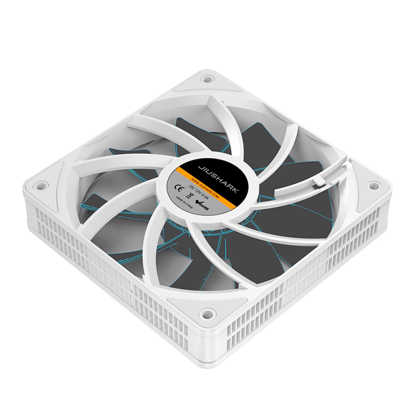 3x 120mm Case Cooling Fan, 1200RPM RGB LED Lighting Computer Case Fans Professional Silent Liquid Radiator Heatsink, 12V DC PC Cooling 3Pin