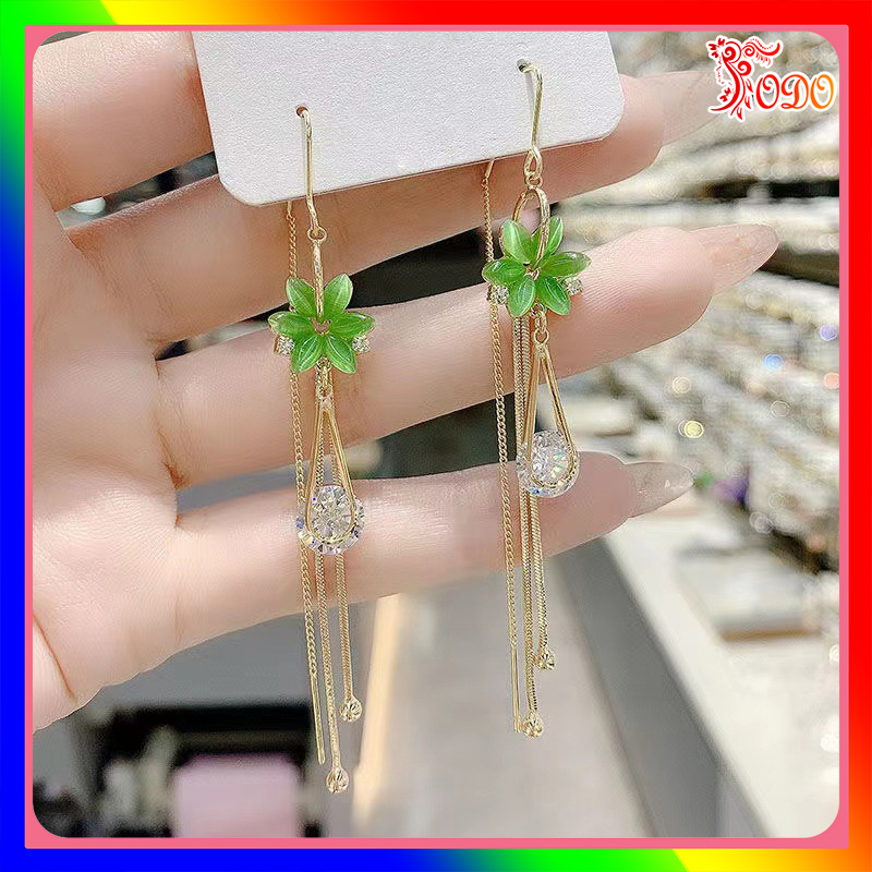 Bông tai kiểu xuân hè đơn giản thu đông đính đá trẻ trung cá tính TG326 dã ngoại sành điệu - [Thời Trang ToDo