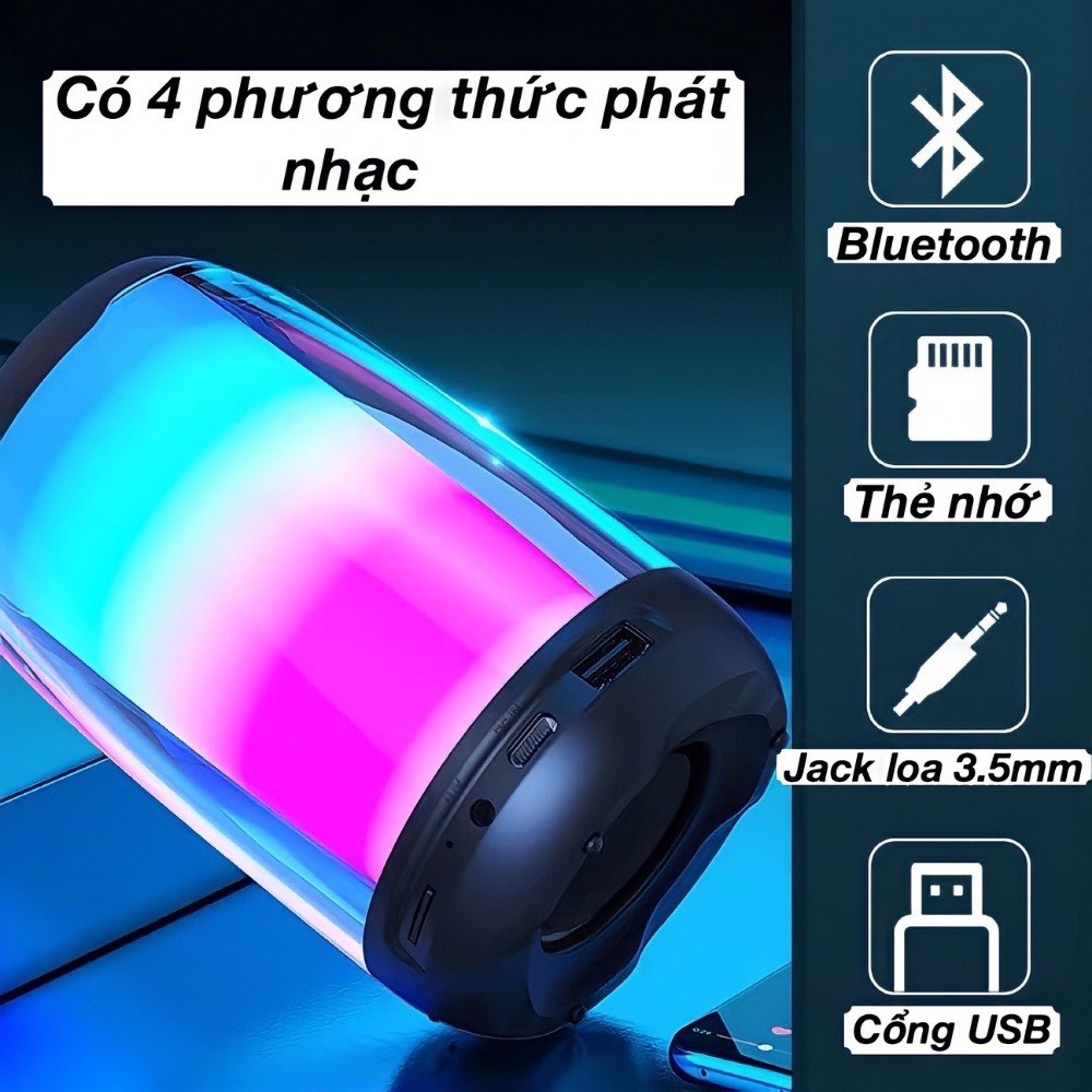 LOA BLUETOOTH PLUSE 4 MINI - LED RGB CỰC ĐẸP  - HT - HÀNG CHÍNH HÃNG