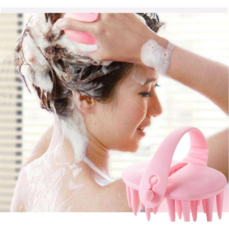 Massage Comb Cleaning Brush Creative Hangable Scalp Massage Soft Comb Shampoo Comb Household Head Massage Big Teeth Comb