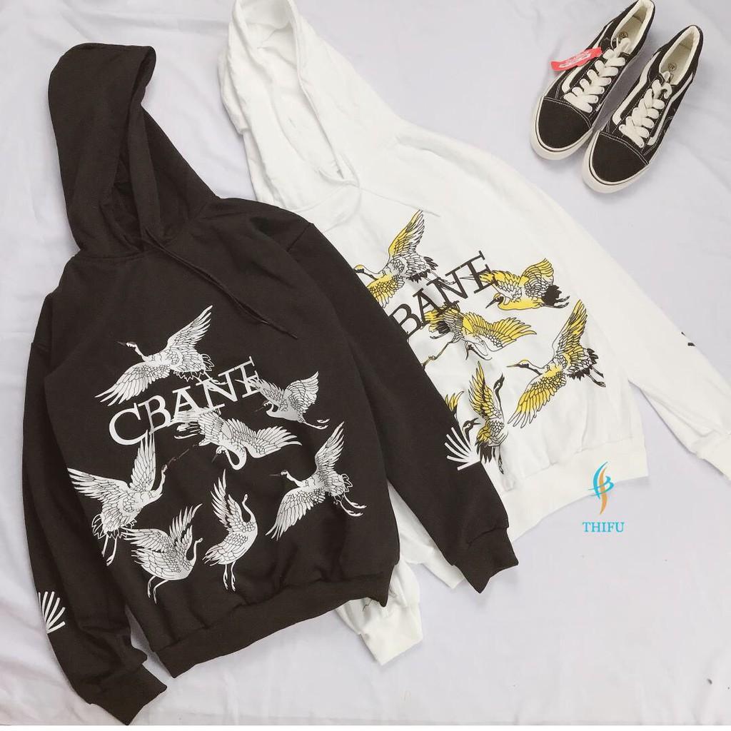 &lt;&gt; ÁO HOODIE NỈ NGOẠI NAM NỮ CHẤT DÀY DẶN CỰC ĐẸP CỰC NGẦU,IN HÌNH HẠC