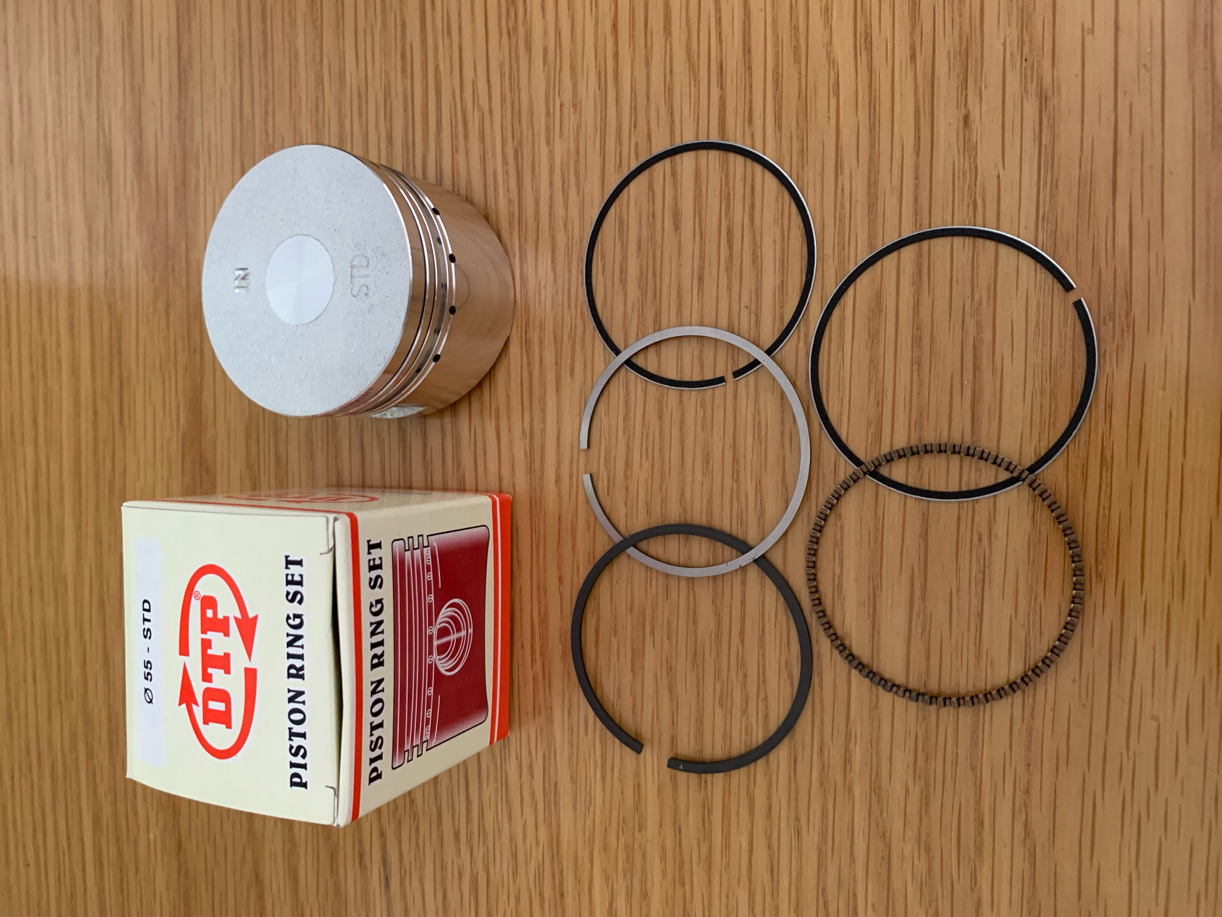 Piston bạc dành cho xe độ 55 li ắc 13