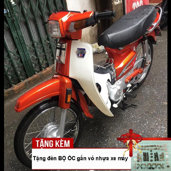 Dàn áo xe Honda-Dream II nhựa ABS nguyên sinh cao cấp màu Cam, tặng kèm bộ tem và bộ ốc theo xe