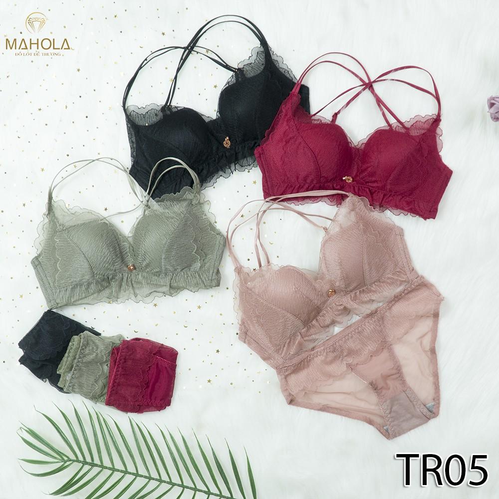 Áo lót nâng ngực chất su ren siêu quyến rũ _Mahola_TR05