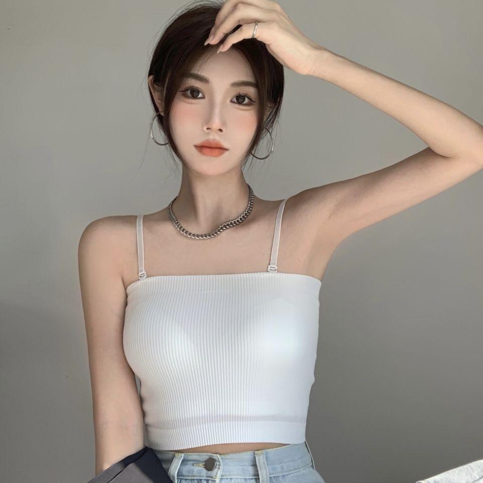 Áo Ống Có Đệm Ngực Kiểu Dáng Đơn Giản Thời Trang Mùa Hè Cho Nữ