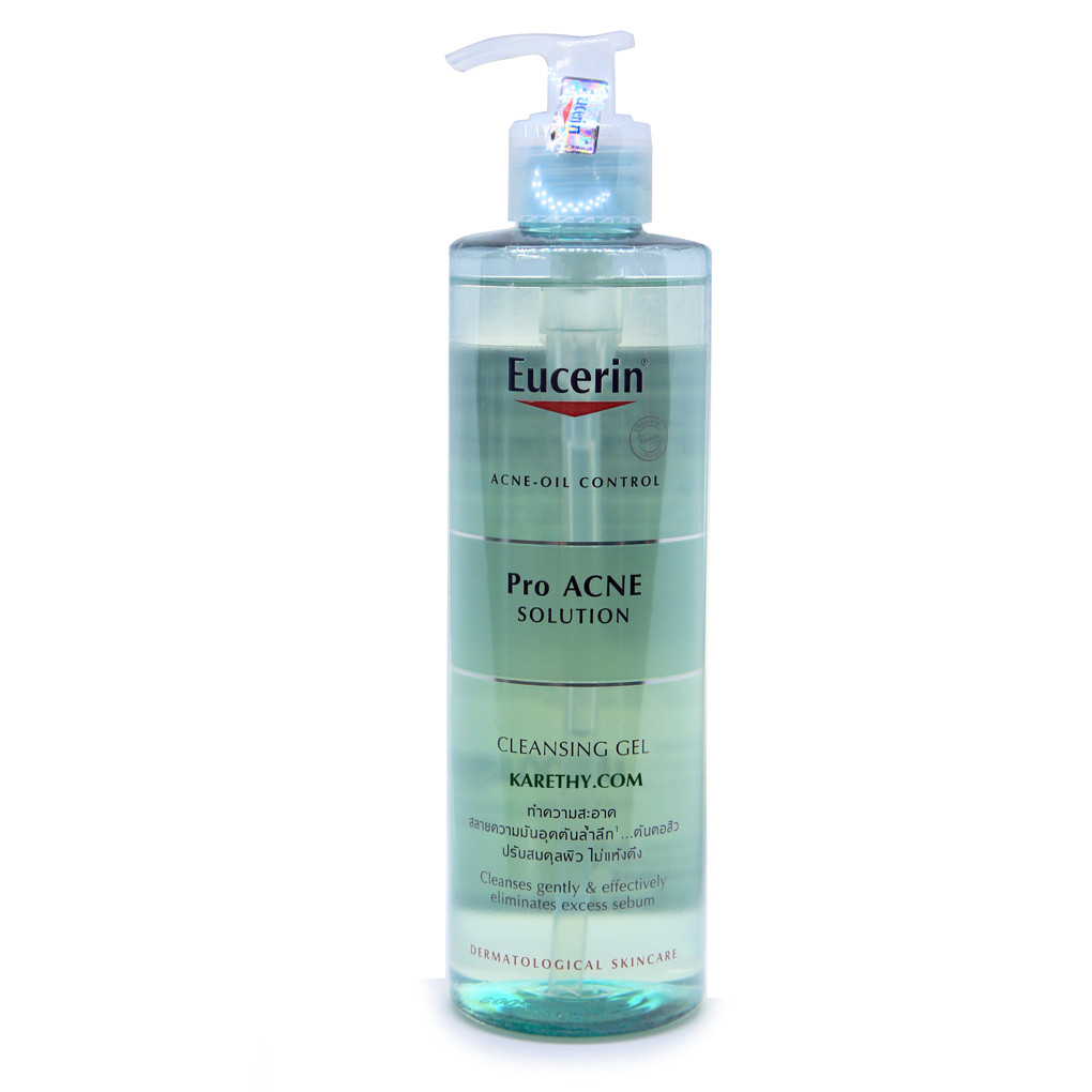 Eucerin Pro ACNE Solution Cleansing Gel: Gel Rửa Mặt Da Mụn (400 ml)