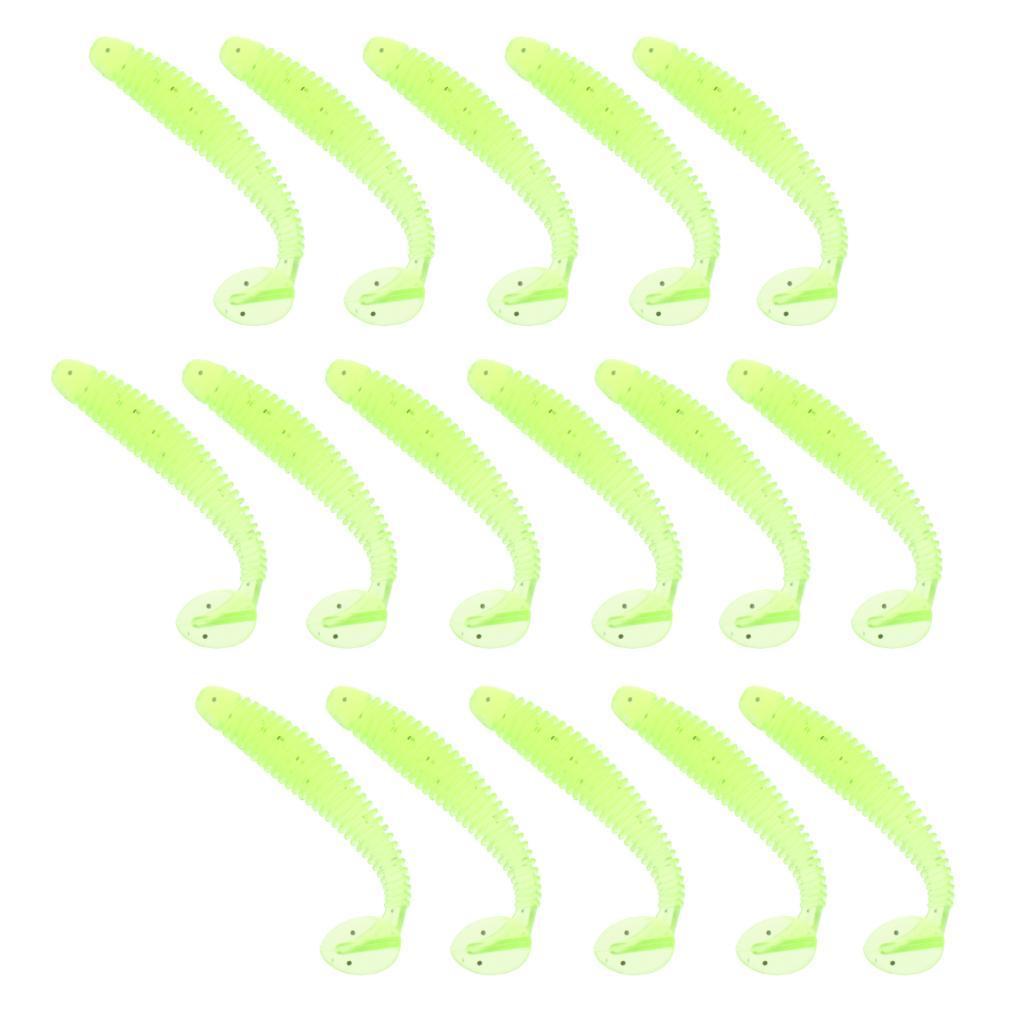 Soft Plastic Fishing Baits, Worm Artificial Lures, Minnow Swimbaits with T-Type Paddle Tail Realistic Shad Fishing Lure for Bass Trout Pike Walleye