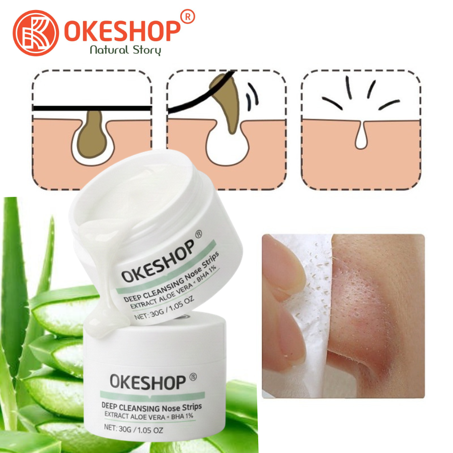 Giấy Lột Mụn Cám - Mụn Đầu Đen OKESHOP - Giải Pháp Cùng Gel Lột Mụn OKESHOP 600 tờ
