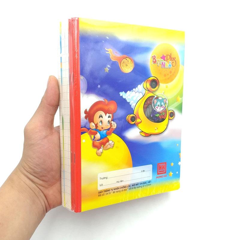 Vở Class Bạn Nhỏ Plus - 4 Ô Ly 96 Trang ĐL 100g/m2 - Hồng Hà