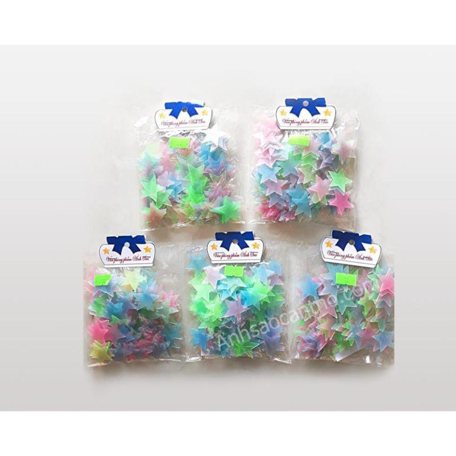 Combo 100 gói sao dạ quang phát sáng