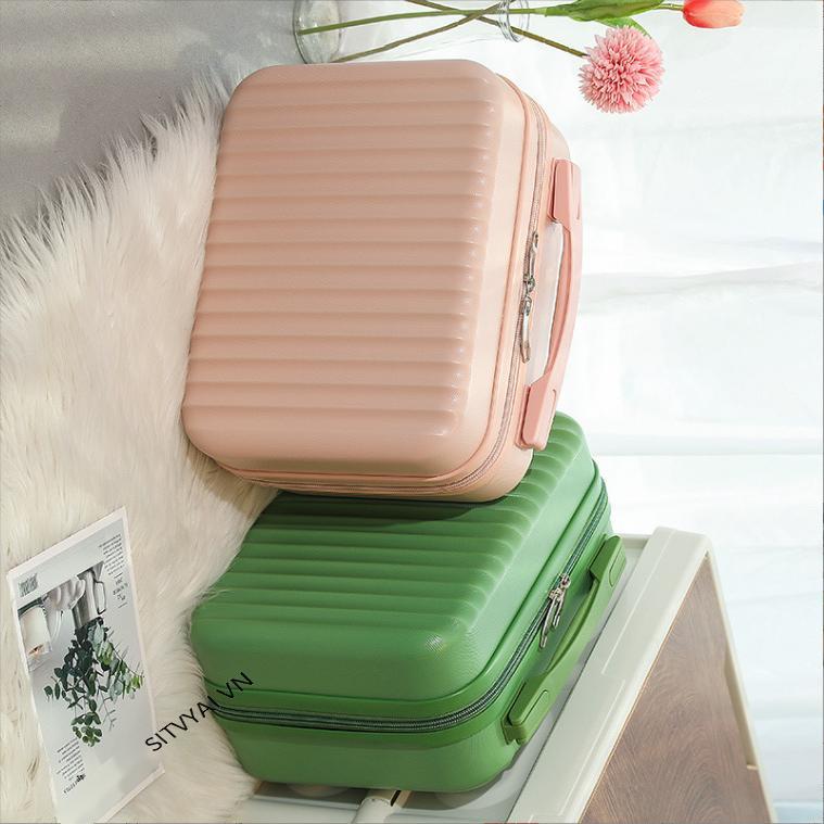 Hộp đựng mỹ phẩm xách tay 14 inch được ưa chuộng nhất vali du lịch du lịch đơn giản hộp bảo quản sản phẩm chăm sóc da dung tích lớn hộp quà tặng
