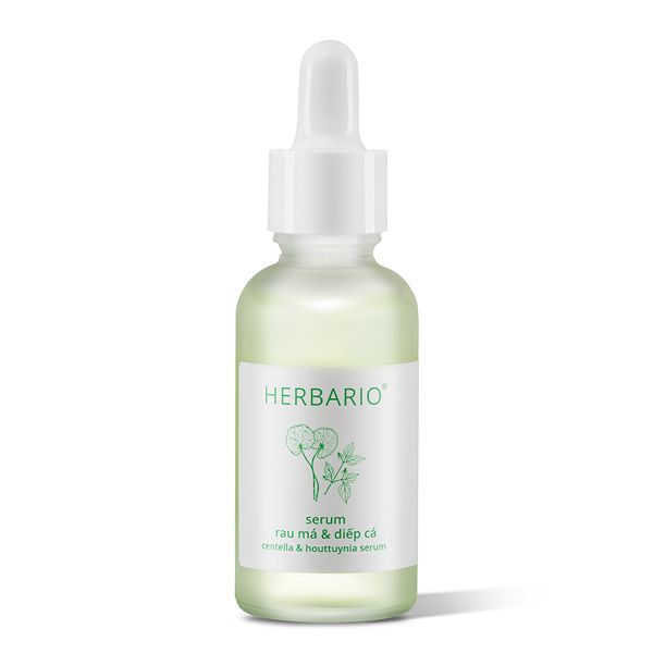 Serum rau má & diếp cá Herbario 30ml sạch mụn thuần chay