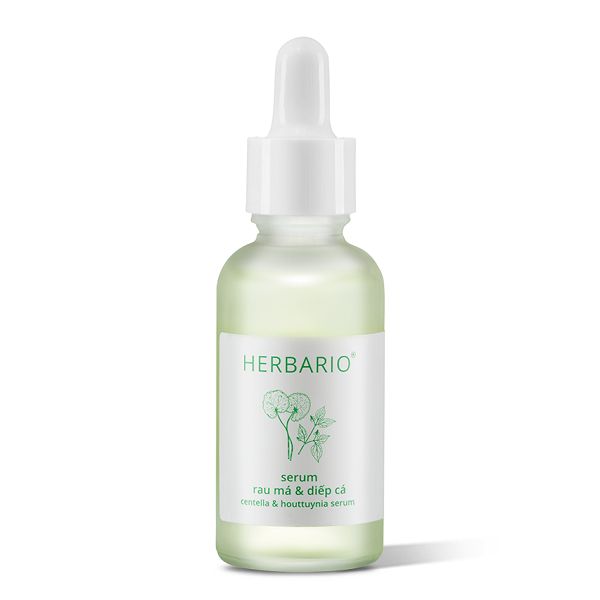 Serum rau má & diếp cá Herbario 30ml sạch mụn thuần chay