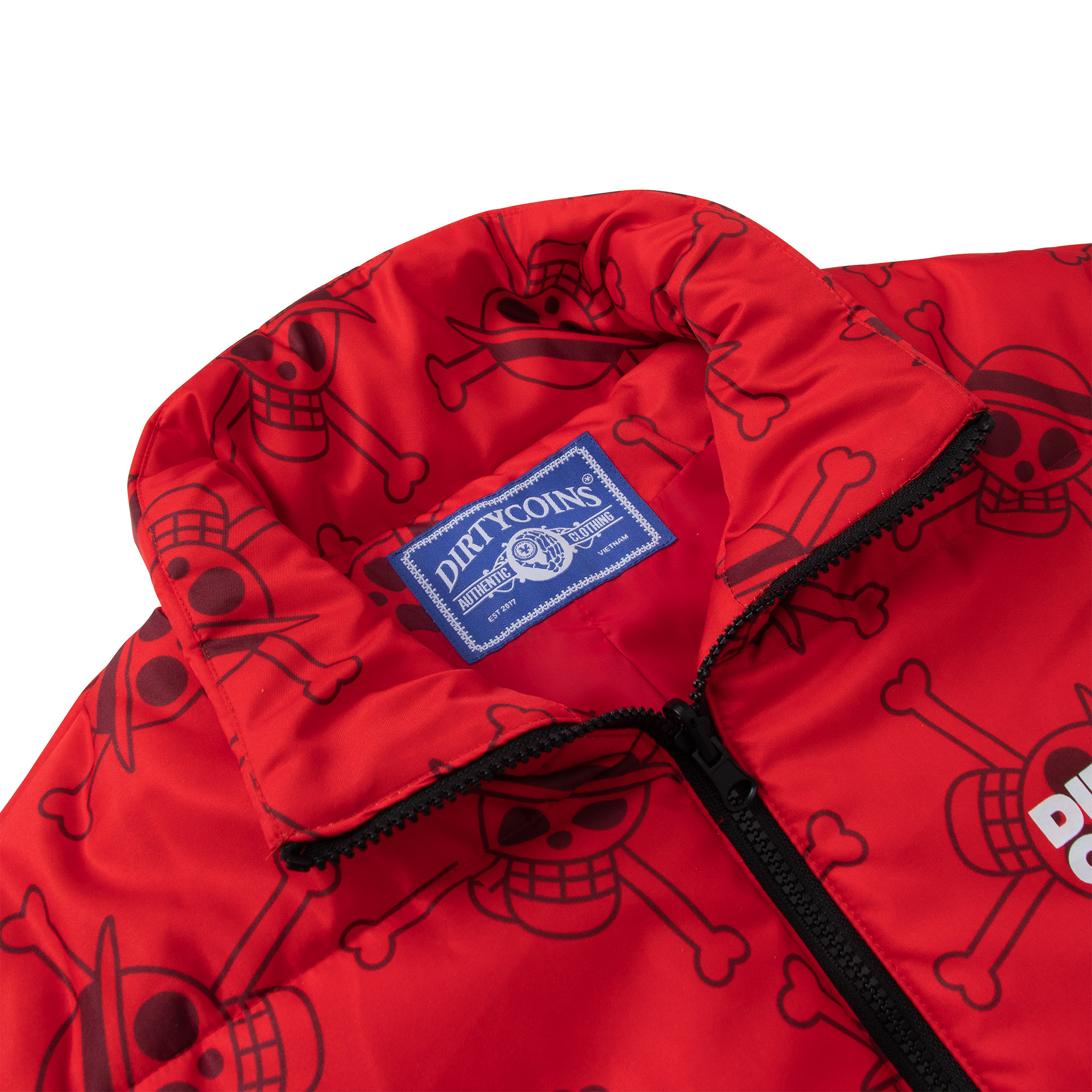 Áo Khoác DirtyCoins x One Piece Monogram Puffer Vest