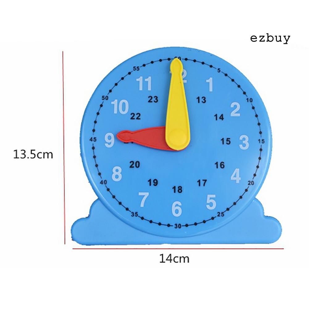 EY-12/24 Hours Montessori Student Learning Clock Time Teacher for Kids Children